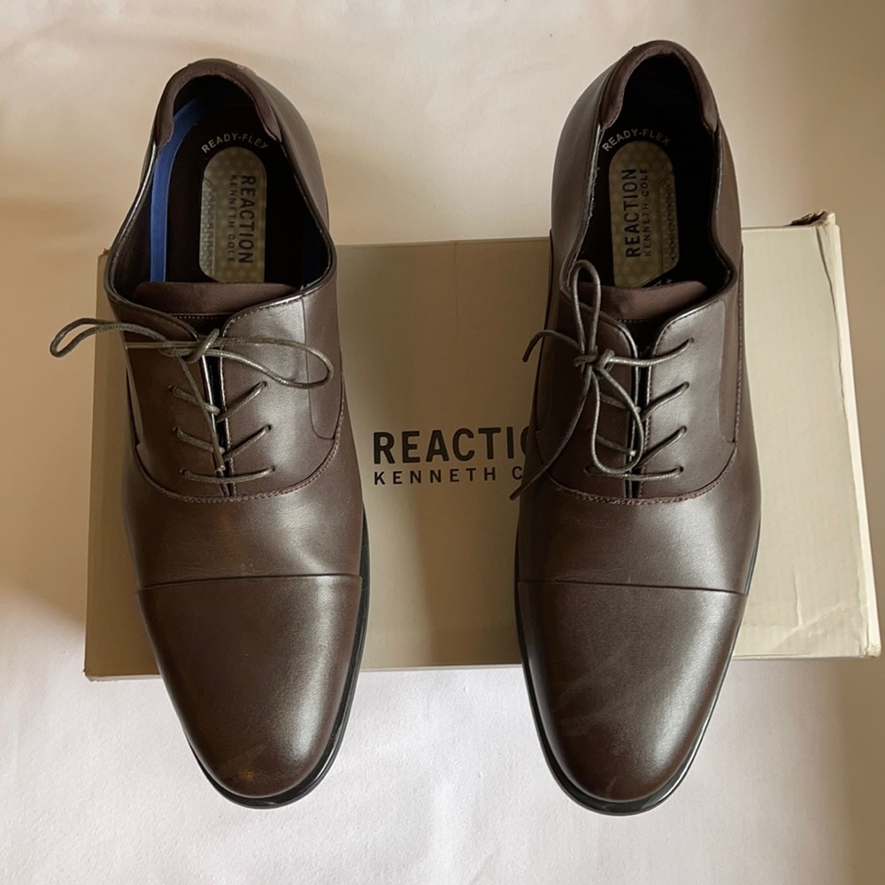 Reaction Kenneth Cole Men’s Edge Flex Lace Up Shoes Size 11.5.